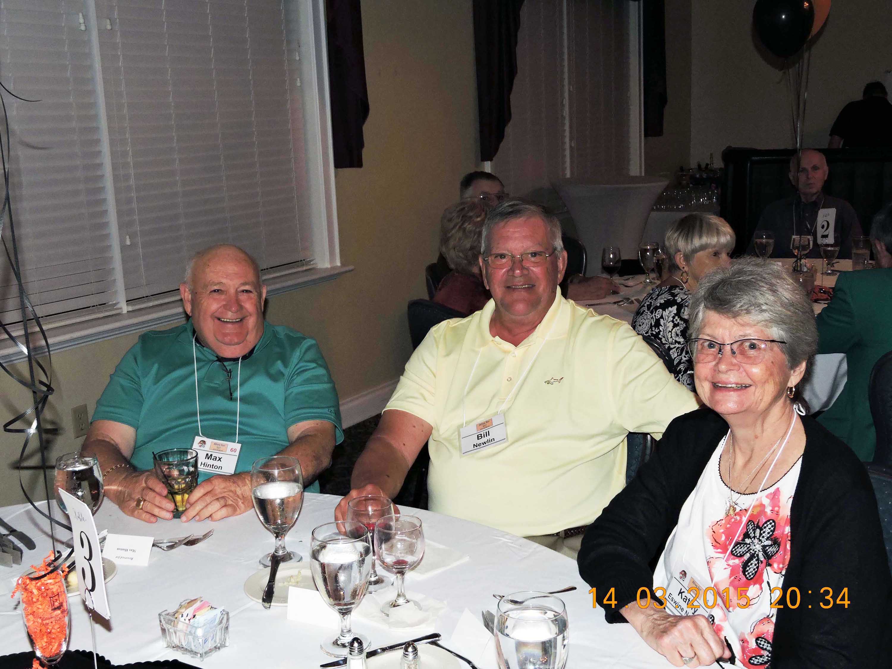 Max Hinton, Bill and Kathy Eswine Newlin